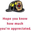 American Greetings EMTs Thank You, First Responder Appreciation Card (Heartfelt Appreciation)(Firefighter Helmet)