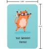 American Greetings Funny Thank You Card, Silly Gratitude Card (Happy Dance)(Dancing Cat)