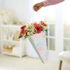 American Greetings Gift Bag for Floral Bouquet with Handles for All Occasion, Hearts(Happy Birthday)