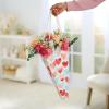 American Greetings Gift Bag for Floral Bouquet with Handles for All Occasion, Hearts(Hearts)