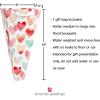American Greetings Gift Bag for Floral Bouquet with Handles for All Occasion, Hearts(Hearts)