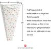 American Greetings Gift Bag for Floral Bouquet with Handles for All Occasion, Hearts(Polka Dots)