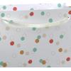 American Greetings Gift Bag for Floral Bouquet with Handles for All Occasion, Hearts(Polka Dots)
