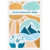American Greetings Religious Thank You Card for Clergy Appreciation (Blessings of Heaven)(Sun Mountain Tree)