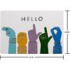 American Greetings Sign Language Thank You Card, Appreciation Card for the Hearing Impaired (Being You)(Hands Signing Hello ASL)