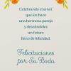 American Greetings Spanish Wedding Card (Felicitaciones por Su Boda)(Floral Oval Wedding)