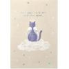American Greetings Sympathy Card for Loss of Cat (Peace and Comfort)(Cat with Halo and rainbow)