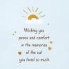 American Greetings Sympathy Card for Loss of Cat (Peace and Comfort)(Rainbow Cat)