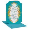 American Greetings Spanish Wedding Card (Felicitaciones por Su Boda)(Floral Oval Wedding)