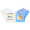 American Greetings Thank You Cards with Envelopes For Coach, Number 1 Coach Medal (8-Count)(Number 1 Coach Medal)