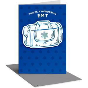 American Greetings EMTs Thank You, First Responder Appreciation Card (Heartfelt Appreciation)(EMT Kit)