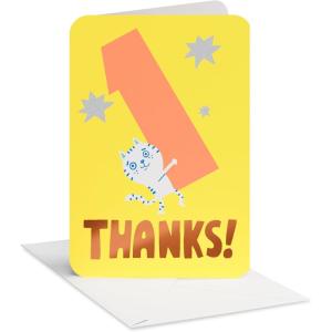 American Greetings Funny Thank You Card, Humorous Appreciation Card for Friends or Coworker (Owe You)