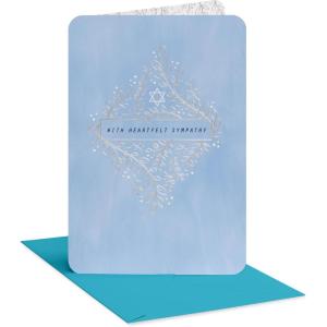 American Greetings Jewish Sympathy Cards, Religious Condolences Cards (Blessing Always)(HS Foliage Sympathy)
