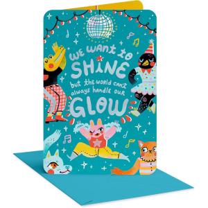 American Greetings LGBTQ+ Thinking Of You Card (You Can Count On Me)(Disco Glow)