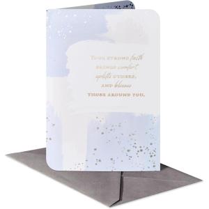 American Greetings Religious Thank You Card for Rabbi (Wonderful)(Your strong faith brush stroke)