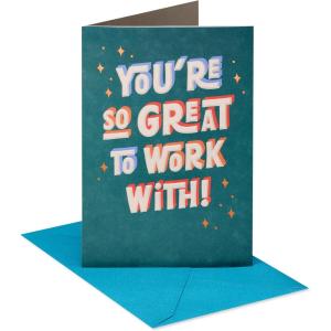 American Greetings Thank You Card for Coworker (Can’t Thank You Enough)(Lettering)