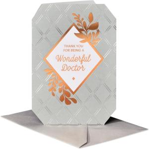 American Greetings Thank You Card for Doctor (Everything You Do)(Diamond Pattern w Format)