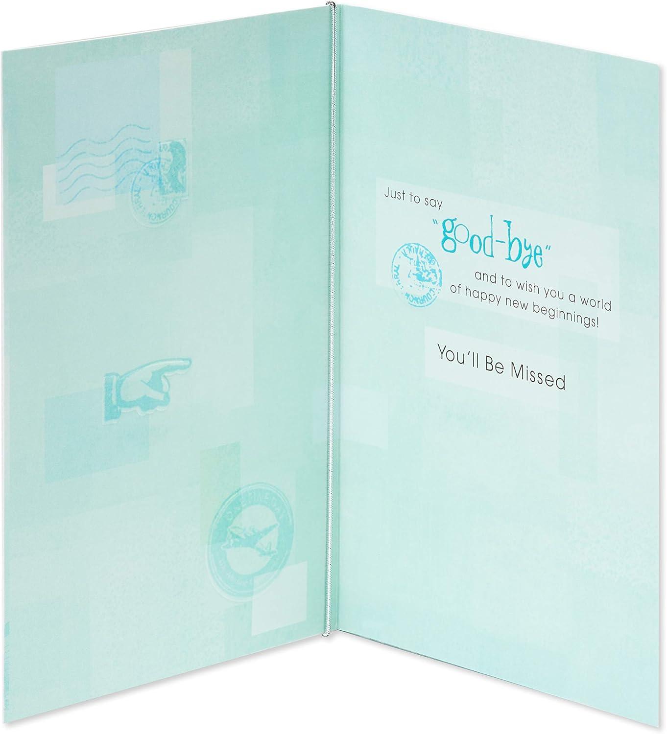 image:imageAmerican Greetings Going Away Goodbye Card Farewell and Good Luck Card for Coworker Friends or Family Miss YouCongratulations Good Bye