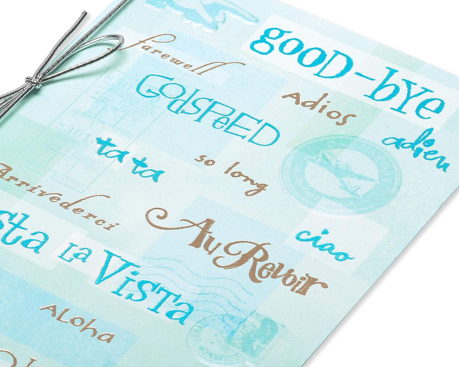 image:imageAmerican Greetings Going Away Goodbye Card Farewell and Good Luck Card for Coworker Friends or Family Miss YouCongratulations Good Bye