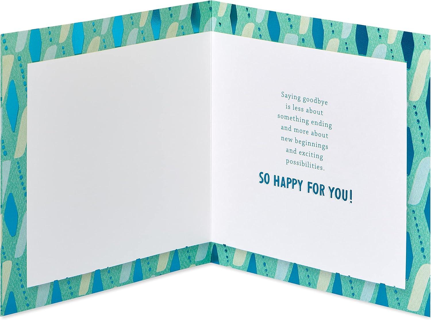 image:imageAmerican Greetings Going Away Goodbye Card Farewell and Good Luck Card for Coworker Friends or Family Miss YouGood Luck