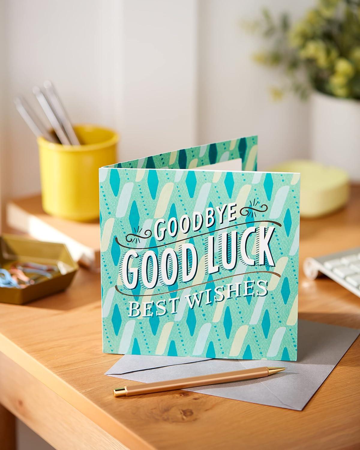 image:imageAmerican Greetings Going Away Goodbye Card Farewell and Good Luck Card for Coworker Friends or Family Miss YouGood Luck