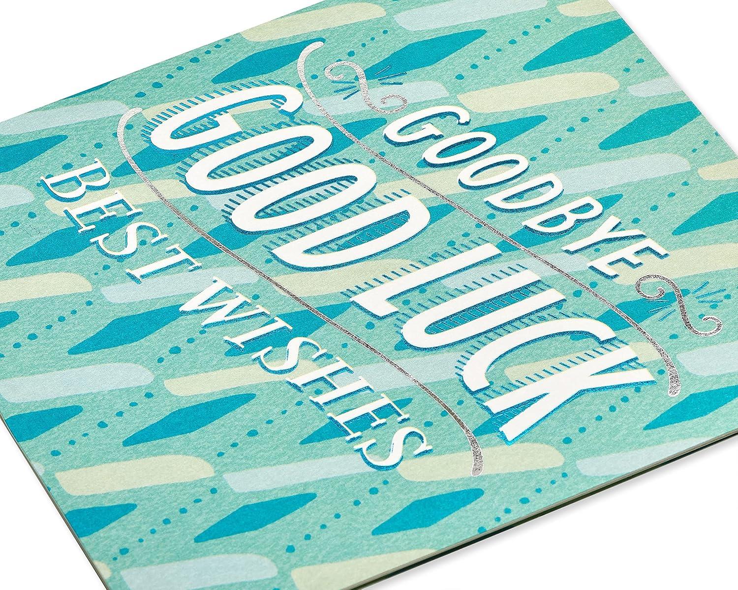 image:imageAmerican Greetings Going Away Goodbye Card Farewell and Good Luck Card for Coworker Friends or Family Miss YouGood Luck