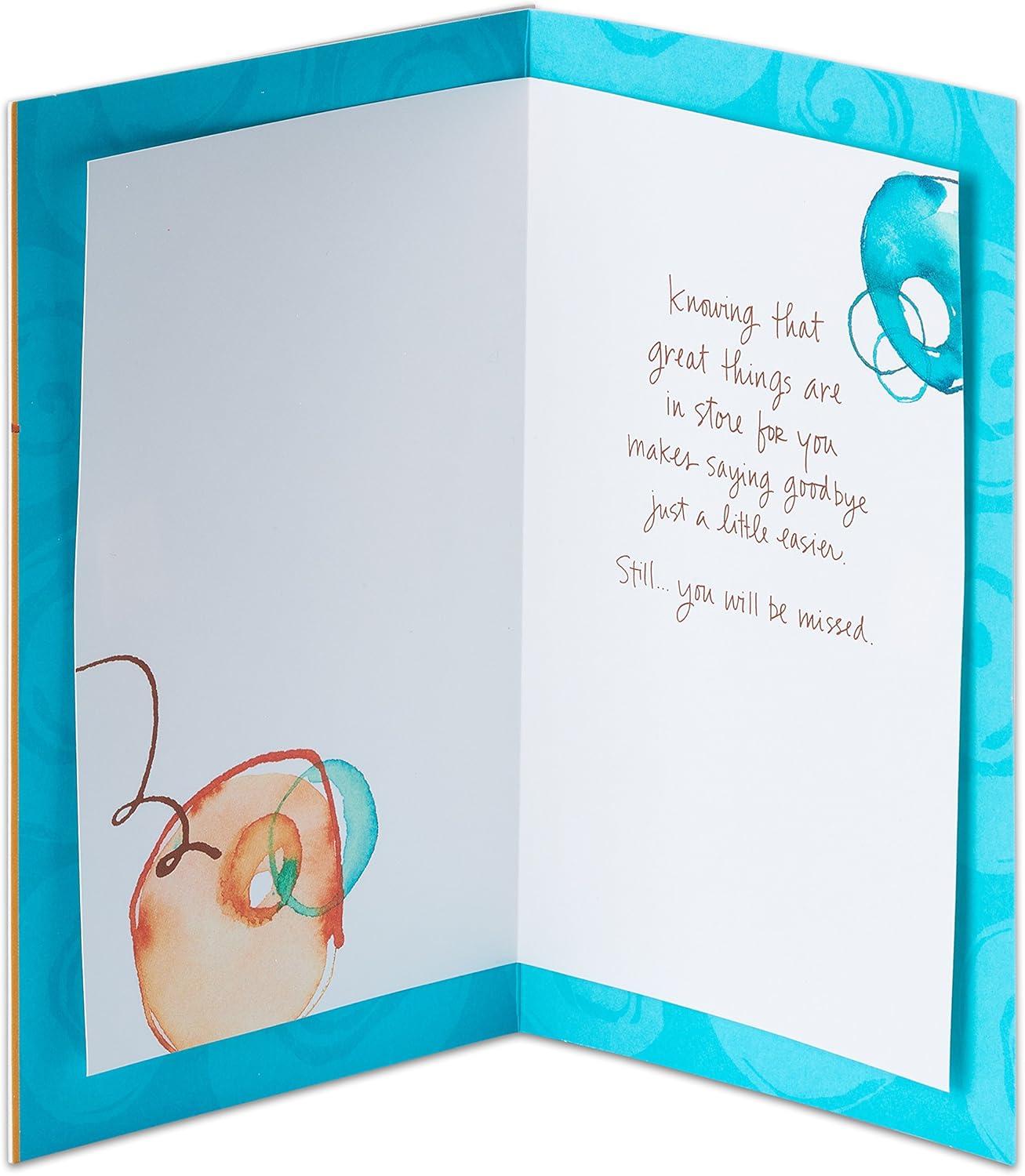 image:imageAmerican Greetings Going Away Goodbye Card Farewell and Good Luck Card for Coworker Friends or Family Miss YouNew Chapter
