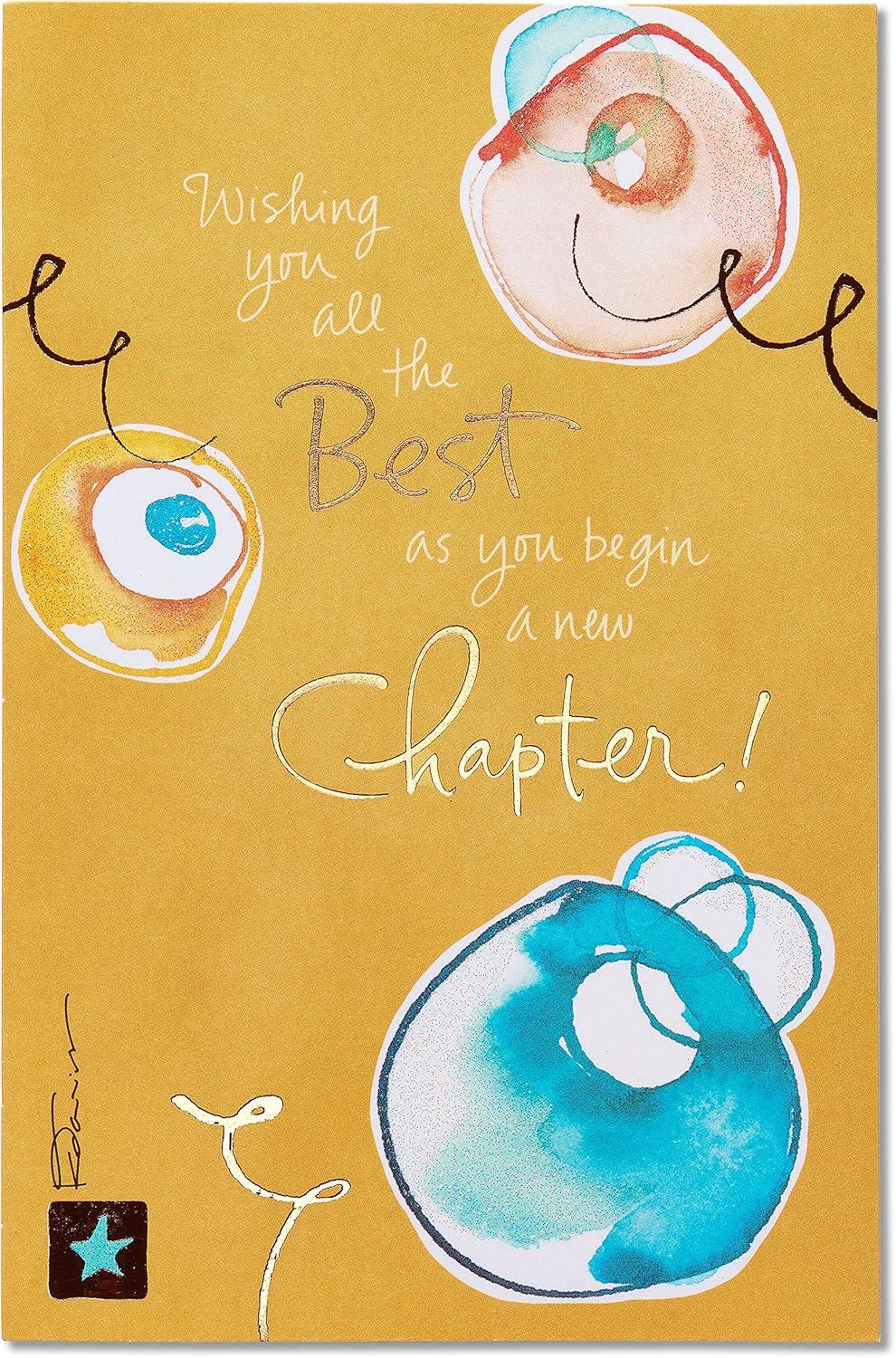 image:imageAmerican Greetings Going Away Goodbye Card Farewell and Good Luck Card for Coworker Friends or Family Miss YouNew Chapter