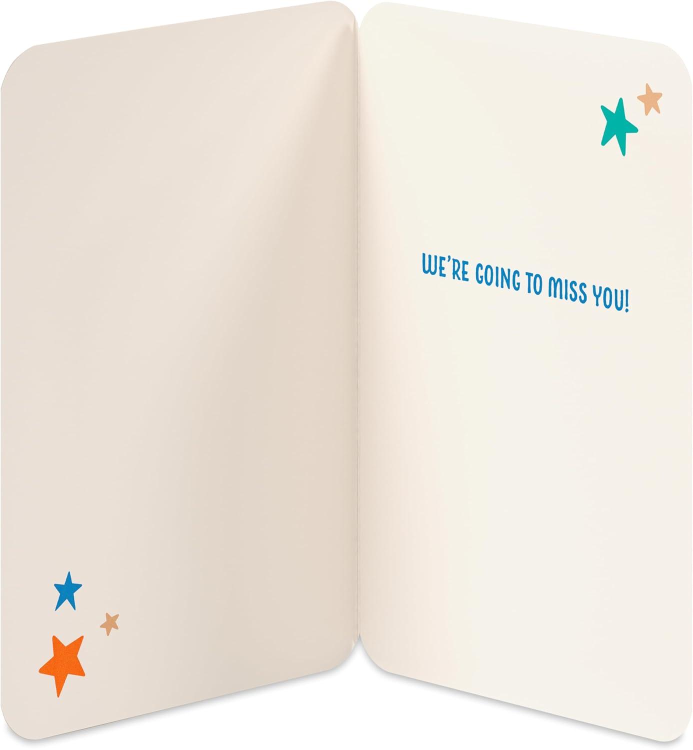 image:imageAmerican Greetings Going Away Goodbye Card Farewell and Good Luck Card for Coworker Friends or Family Miss YouWord Bubbles w Stars