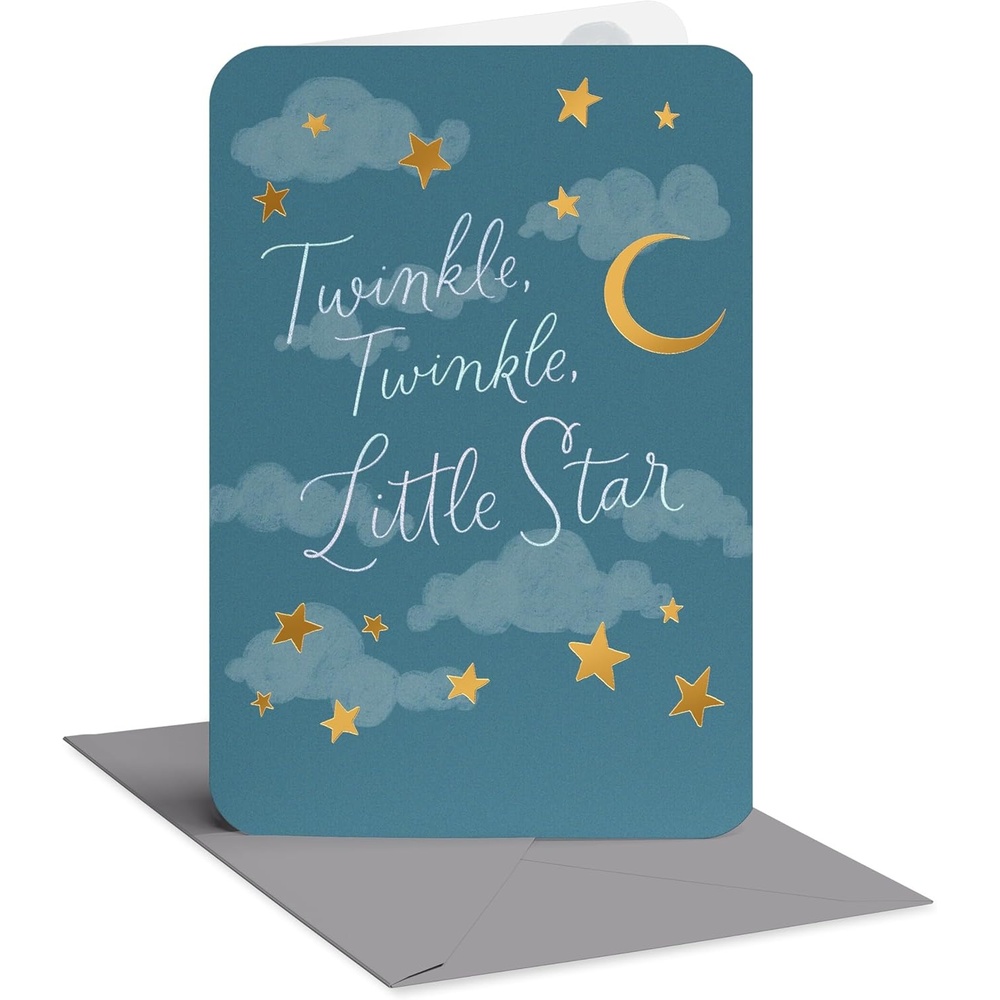 image:imageAmerican Greetings New Baby Congratulations Card for ParentstoBe Baby Shower Gender Reveal Beehive WishesNight Sky w Ltg