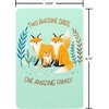 American Greetings Congratulations to Two Dads On New Baby (New Addition)(Dad Foxes Cute)