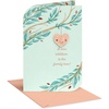 American Greetings New Baby Congratulations Card for Parents-to-Be, Baby Shower, Gender Reveal (Beehive Wishes)(Tree Branches w Heart)