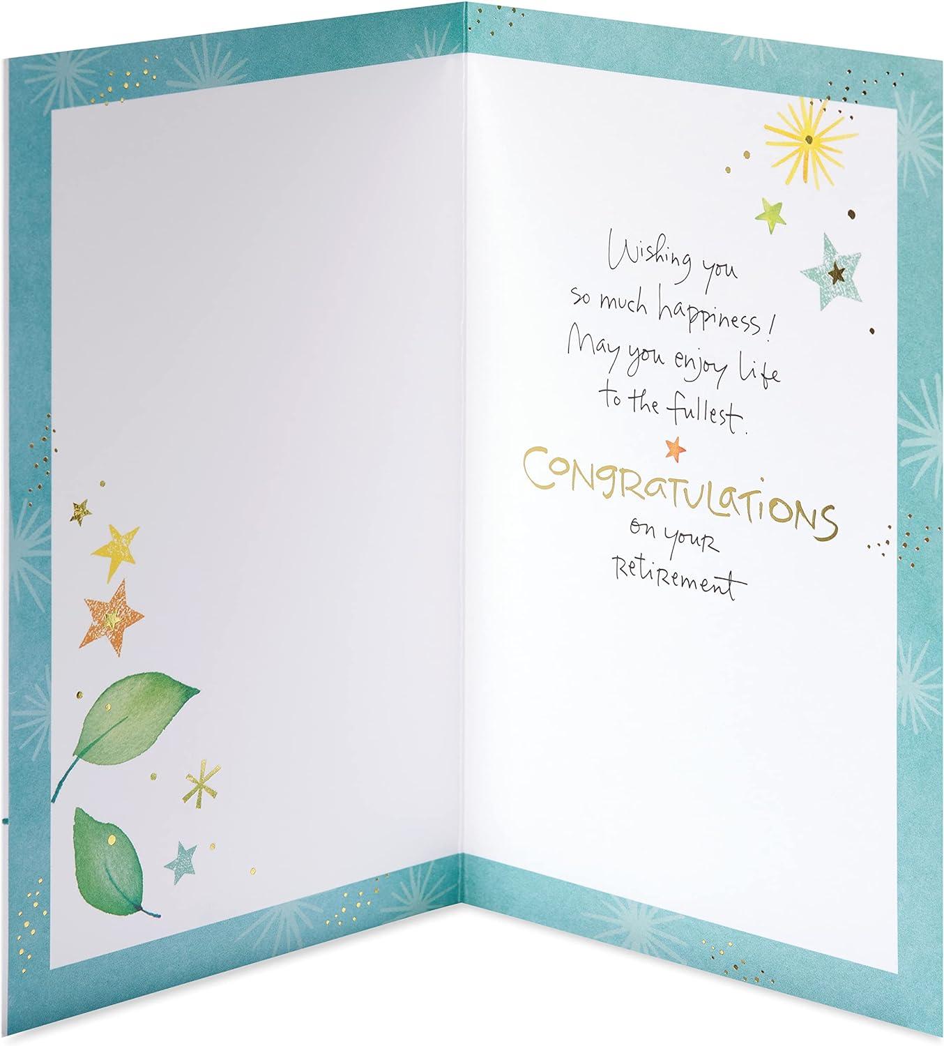 imageAmerican Greetings Carte de retraite Enjoy LifeFeuilles et toiles