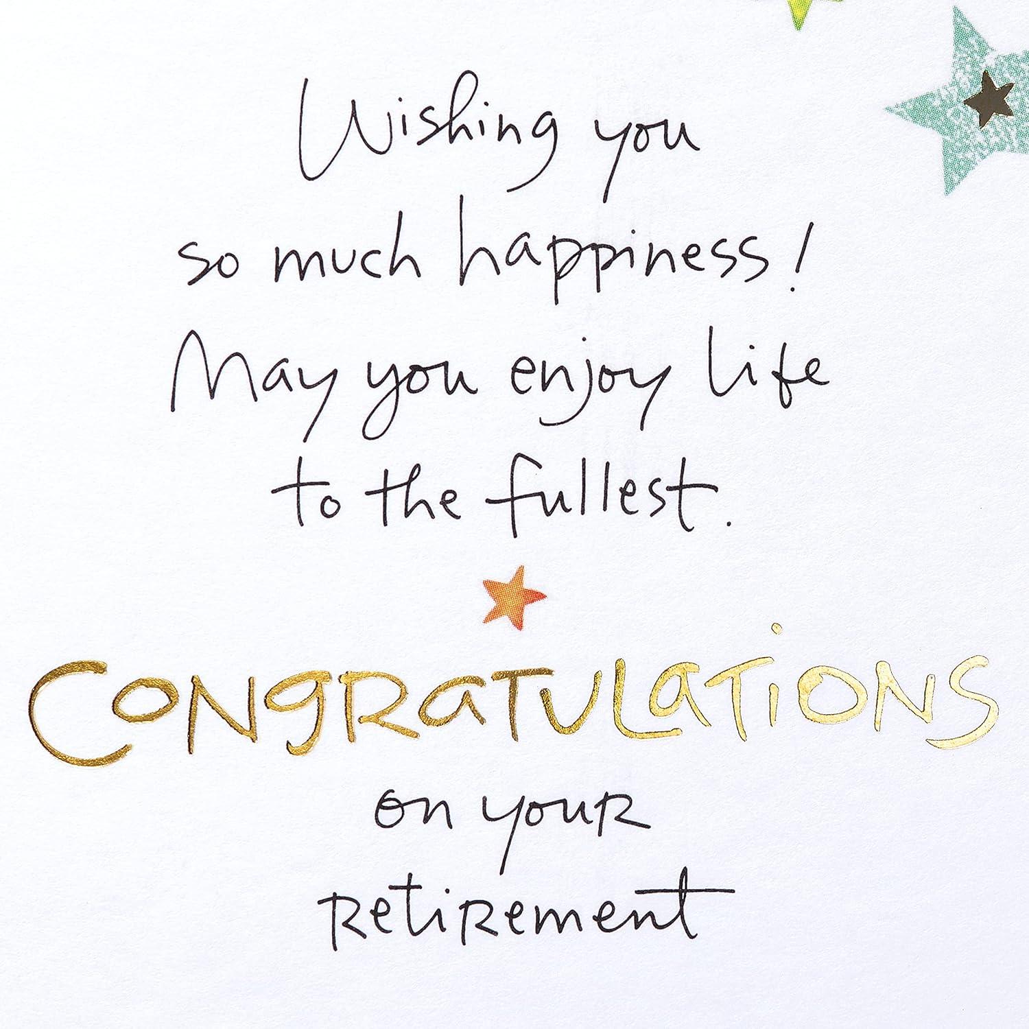 imageAmerican Greetings Carte de retraite Enjoy LifeFeuilles et toiles