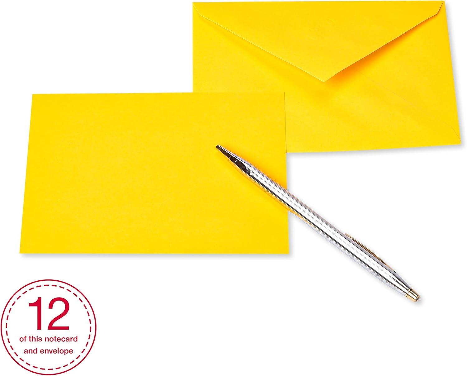 imageAmerican Greetings Lot de 100 cartes vierges panneau unique avec enveloppes couleurs terreCouleurs arcenciel fluo
