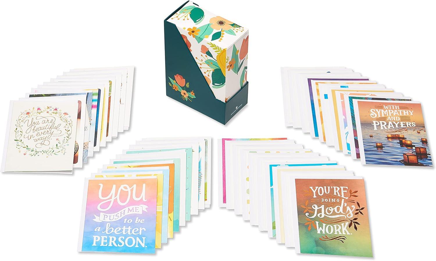 imageAmerican Greetings Lot de 48 cartes de remerciement et vierges avec enveloppes Mickey Mousebleu