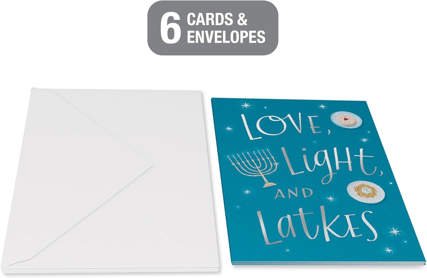 imageAmerican Greetings Lot de 6 cartes Hanoukka Happy Hanukkah