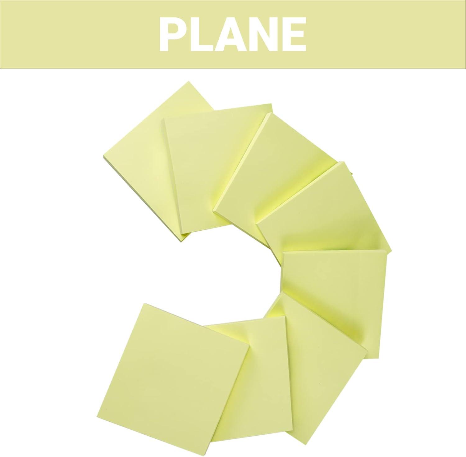 imageLot de 36 mini blocs de notes adhsives de 38 x 51 cm 80 feuillesbloc jaune basique pour petits rappels dans les bureaux les coles et la maison76 x 76 mm 12 Pads