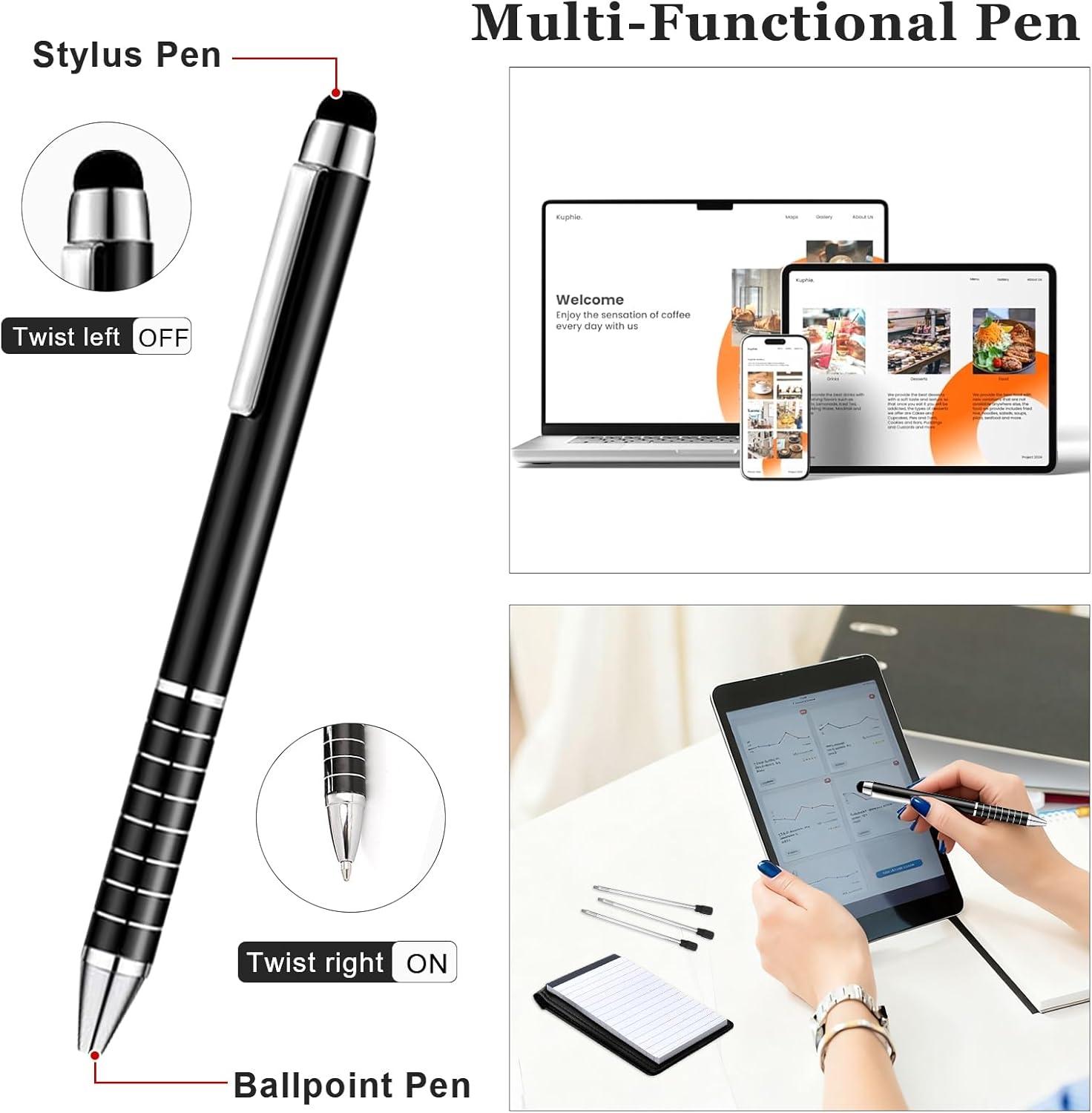 imageMini Bloc Note de Poche A7 Petit Carnet de Notes de Poche 15 Pices Mini Blocnotes A7 avec 8 Recharges Petit Carnet Cuir PU Noir avec Stylo Bille en Mtal pour cole Bureau Restaurantconforme limage