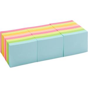 Amazon Basics lot de 24 Rectangulaire Miniblocs de notas adhesivas, 3.8 x 5 x 0.8 cm, Couleurs assorties(3 7 x 5 cm)