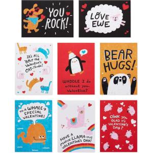 American Greeting Lunch Box Mini Notes Pun Believable Valentines(Fourrure véritable.)