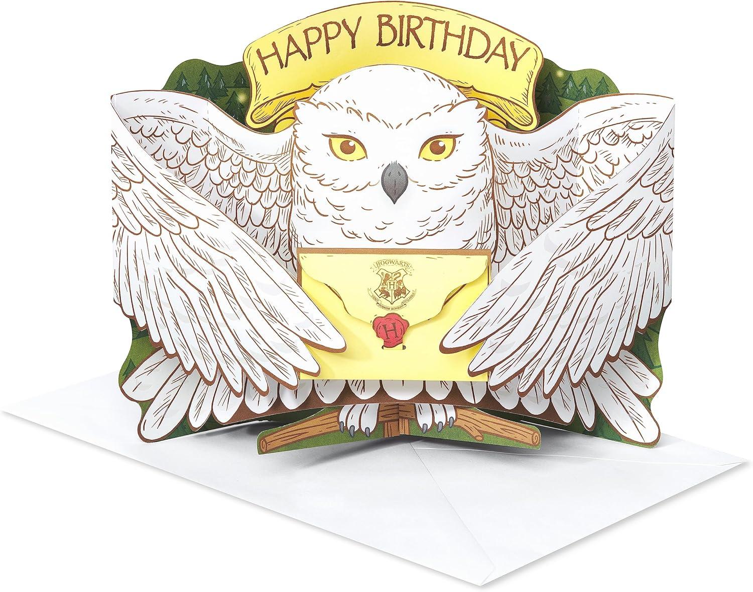 imageAmerican Greetings Carte danniversaire popup Harry Potter Quidditchwhite or cream
