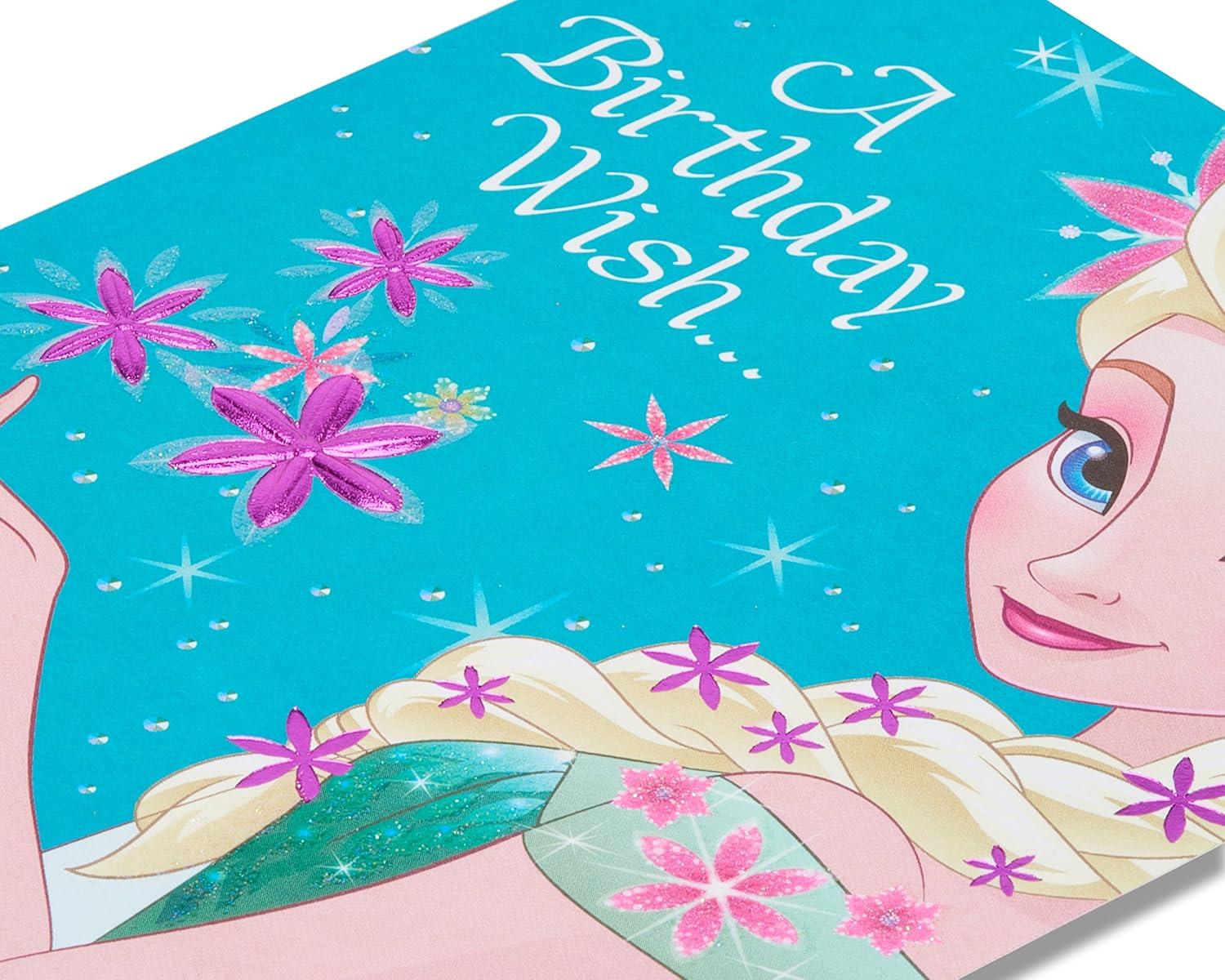imageAmerican Greetings Carte danniversaire pour enfants La Reine des Neiges Reine ElsaReine des neiges Reine Elsa