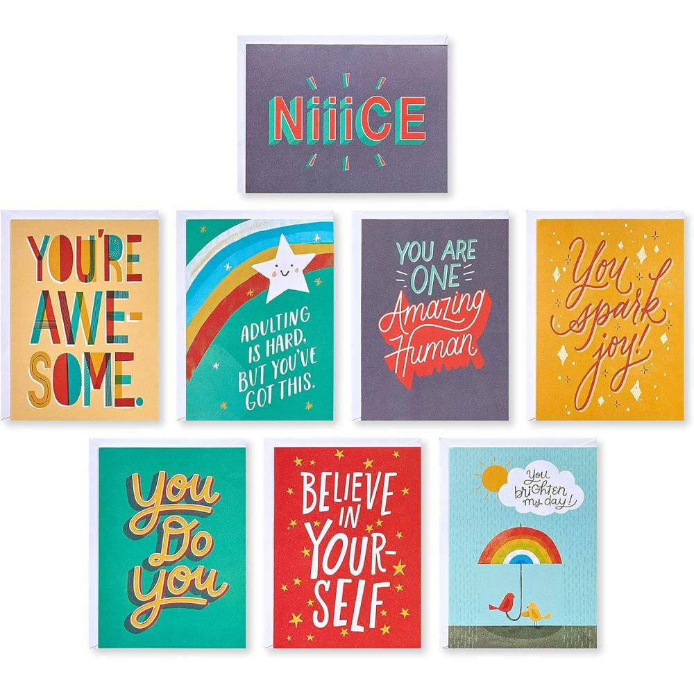 imageAmerican Greetings Lot de 48 cartes vierges avec enveloppes pour toutes les occasions inspirantes remerciement et pense vous