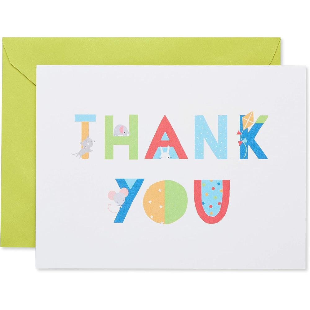imageAmerican Greetings Lot de 50 cartes de remerciement avec enveloppes icnes de bb