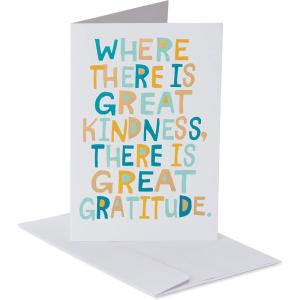 AMERICAN GREETINGS Carte de vœux avec inscription « Thank You Happy New Year » 6 pièces(Lot de 6 cartes de remerciement pour le nouvel an.)