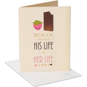 American Greetings Carte de félicitations pour fête prénuptiale Chocolat fraise avec paillettes – 5856811(Chocolat fraise)