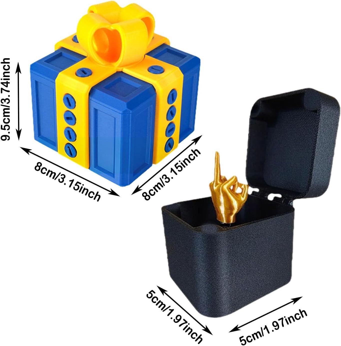 imageGenerisch Bote cadeau 3D amusante pour Nol et anniversaire Avec surprise au majeur Pour enfants et adultes Convient pour les bagues les bonbons les petites surprisesA08