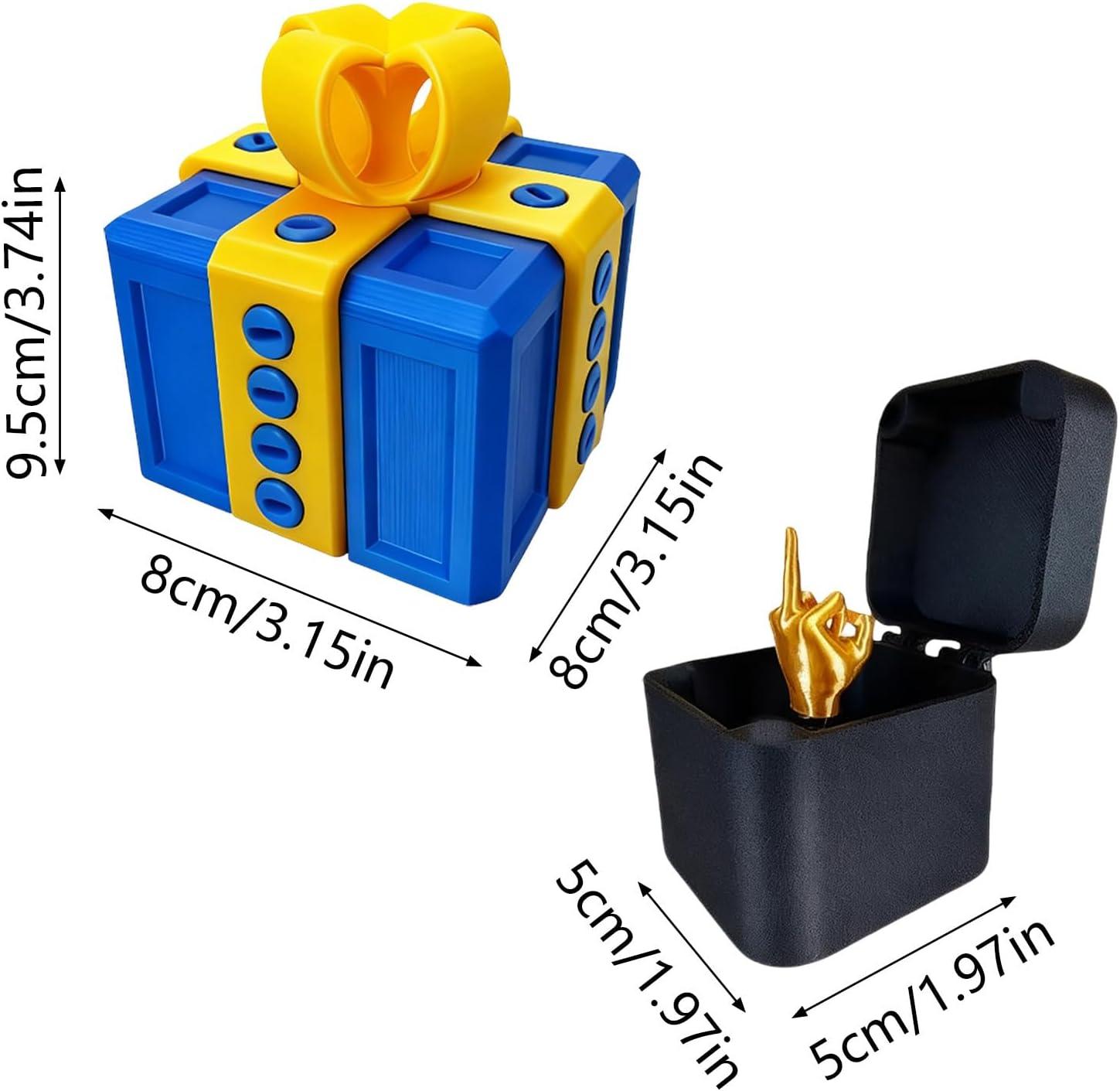 imageGenerisch Bote cadeau 3D amusante pour Nol et anniversaire Avec surprise au majeur Pour enfants et adultes Convient pour les bagues les bonbons les petites surprisesA13
