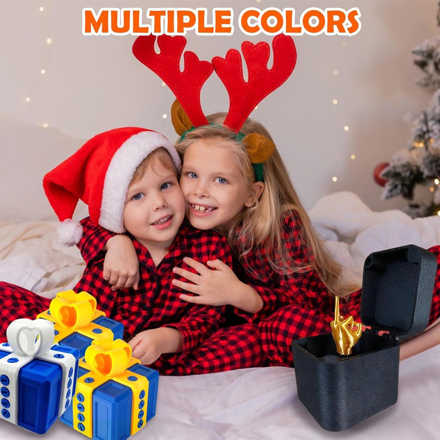 imageGenerisch Bote cadeau 3D amusante pour Nol et anniversaire Avec surprise au majeur Pour enfants et adultes Convient pour les bagues les bonbons les petites surprisesA07
